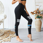 Black White Blue Stripe  2 Piece Set