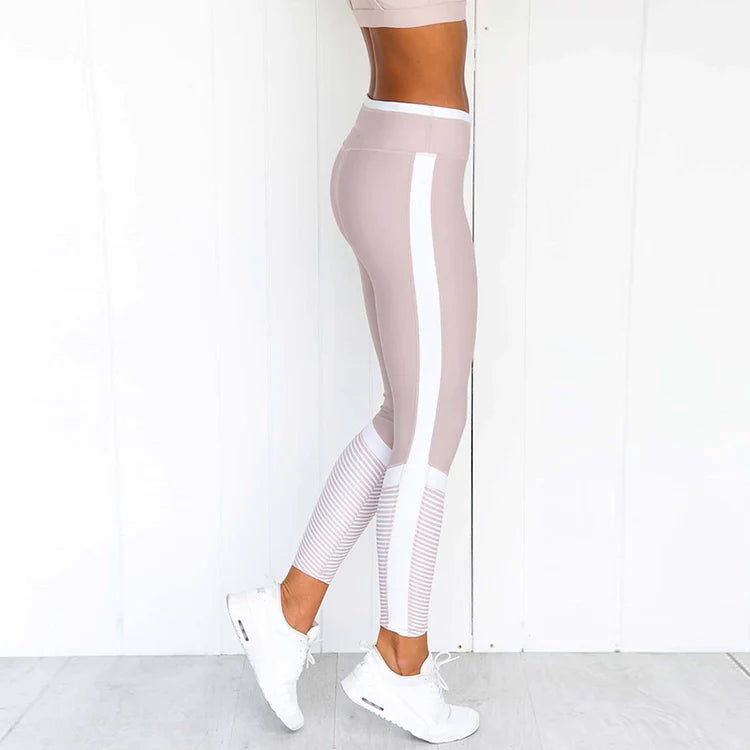 Dusty Pink Side Panel Workout Pants